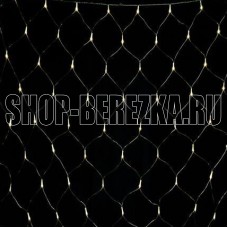 FUNRAY Cетка ML-144WW, 1.5*1.5м, 144 LED, тепл.белый, IP20, прозрачный шнур 1,5м