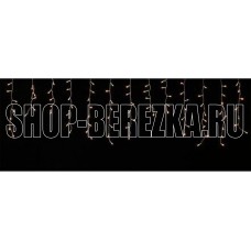 FUNRAY Бахрома IC-72WW, 1.6*0.7м, 72 LED, тепл.бел., IP20, прозрачный шнур 1,5м,