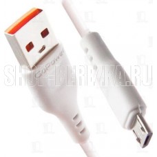 GOPOWER (00-00018563) GP01M USB (m)-microUSB (m) 1.0м 2.4A белый