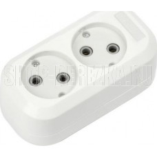 SMARTBUY (SBE-10-2-00-N), 2 гнезда 10А/2,2кВт б/з SMARTBUY (SBE-10-2-00-N), 2 гнезда 10А/2,2кВт б/з