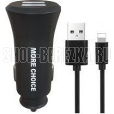 MORE CHOICE (4627151192109) AC23i 2USB 2.4A для 8-pin Black