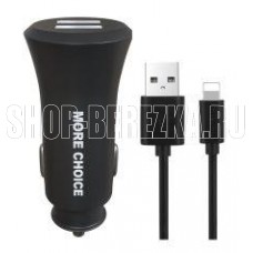 MORE CHOICE (4627151192109) AC23i 2USB 2.4A для Apple 8-pin Black