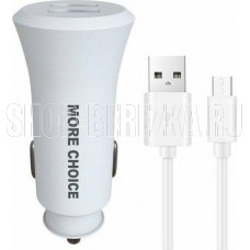 MORE CHOICE (4627151192116) AC23m 2USB 2.4A для micro USB Black