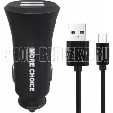 MORE CHOICE (4627151192147) AC23a АЗУ 2USB 2.4A для Type-C Black