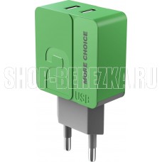 MORE CHOICE (4627151191904) NC46i 2USB 2.4A для 8-pin - 1м Green