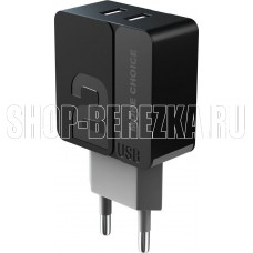 MORE CHOICE (4627151191812) NC46m 2USB 2.4A для micro USB 1м Black