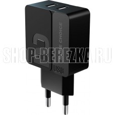 MORE CHOICE (4627151191751) NC46a СЗУ 2USB 2.4A для Type-C 1м Black