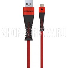 MORE CHOICE (4627151192239) K41Sm USB (m)-microUSB (m) 3.0А, 1.0м - черный/красный