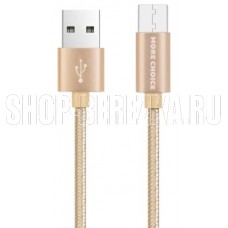 MORE CHOICE (4627151190228) K11m Дата-кабель USB 2.0A для micro USB- 1м Gold