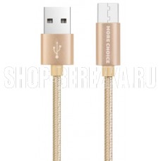 MORE CHOICE (4627151190228) K11m USB 2.0A для micro USB 1м Gold