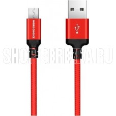 MORE CHOICE (4627151190211) K12m USB 2.1A для micro USB 1м Red Black