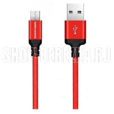 MORE CHOICE (4627151190211) K12m USB 2.1A для micro USB 1м Red Black