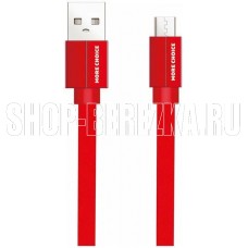 MORE CHOICE (4627151194509) K20m USB 2.1A для micro плоский USB - 1м Red