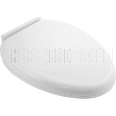 САНАКС Р05 Сиденье для унитаза с крышкой универсальное с системой плавного опускания микролифт из высокопрочного ABS пластика V-образное цвет белый