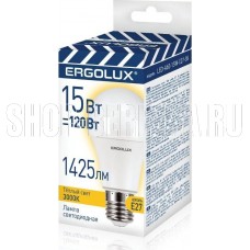 ERGOLUX (14308) LED-A60-15W-E27-3K