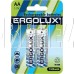 ERGOLUX (12975) AA-1500MAH NI-MH BL-2 (NHAA1500BL2, аккумулятор,1.2В)
