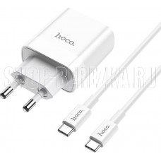 HOCO (6931474740526) C80A RAPIDO PD+QC3.0 + кабель 8PIN-TYPE-C белый