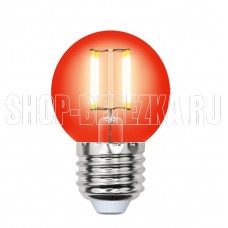 UNIEL (UL-00002986) LED-G45-5W/RED/E27 GLA02RD