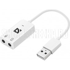 DEFENDER (63002) Внешняя USB звуковая карта AUDIO USB