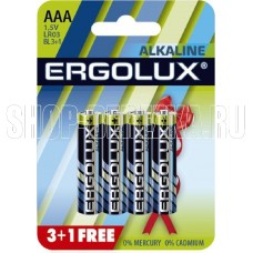 ERGOLUX (12865) Alkaline LR03 BL 3+1(FREE)