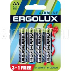 ERGOLUX (12866) Alkaline LR6 BL 3+1(FREE)