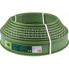 СИБРТЕХ Бордюр Лента , 10 х 1000 см, полиэтиленовый, оливковый 64553