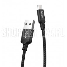 HOCO (6957531062905) X14 USB (m)-microUSB (m) 2.0м - черный