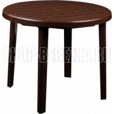 АЛЬТЕРНАТИВА М8151 стол 900х900х750мм круглый (коричневый)