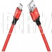 HOCO (6957531062912) X14 USB (m)-microUSB (m) 2.0м - красный/черный