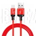 HOCO (6957531062912) X14 USB (m)-microUSB (m) 2.0м - красный/черный