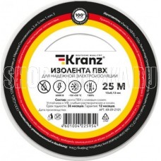 KRANZ (KR-09-2101) 0.13Х15 ММ, 25 М, БЕЛАЯ