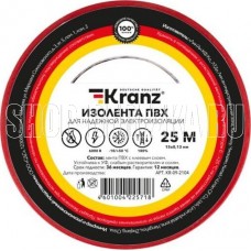 KRANZ (KR-09-2104) 0.13Х15 ММ, 25 М, КРАСНАЯ