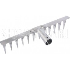 СИБРТЕХ Грабли, нержавеющая сталь, 290 мм, 12 витых зубьев, без черенка 61753