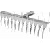 СИБРТЕХ Грабли, нержавеющая сталь, 290 мм, 12 витых зубьев, без черенка 61753