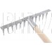 СИБРТЕХ Грабли, нержавеющая сталь, 290х1300 мм, 12 витых зубьев, деревянный черенок 61754