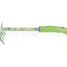 PALISAD Грабли 5-зубые, 85х310 мм, стальные, пластиковая рукоятка, FLOWER GREEN 62039