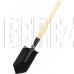 РОССИЯ Лопата саперная, 145х190х580 мм, деревянный черенок 61425