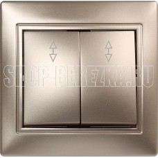 SMARTBUY (SBE-01c-10-SW22-0) Венера, 2-клавишный,шампань