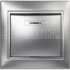 SMARTBUY (SBE-01s-10-SW1-1-c) Венера, 1-клавишный,серебрро