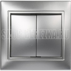 SMARTBUY (SBE-01s-10-SW2-0-c) Венера, 2-клавишный,серебрро