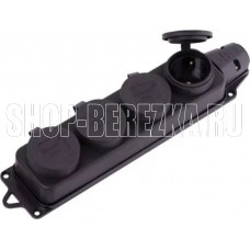 SMARTBUY (SBE-16-4-00-R) розетка, прямая 4-местная