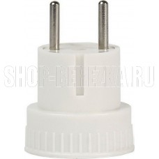 SMARTBUY (SBE-06-S05-w) Адаптер переходник без заземления белый 6А 250В