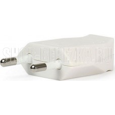 SMARTBUY (SBE-2.5-P06-w) Вилка плоская белая 2,5А 250В