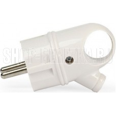 SMARTBUY (SBE-16-P03-w) Вилка с кольцом с заземлением белая 16А 250В
