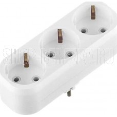 SMARTBUY (SBE-16-A02-3z) 3 гнезда с заземлением плоский 16А 250B