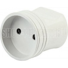SMARTBUY (SBE-10-S02-w) Штепсельное гнездо без заземления белое 10А 250В