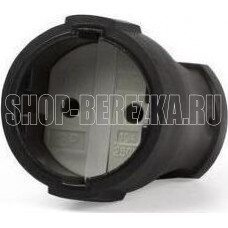 SMARTBUY (SBE-10-S03-b) штепсельное гнездо б/заземления, черный