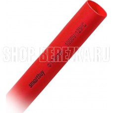 SMARTBUY (SBE-HST-12-r) термоусаживаемая трубка 12/6, красная, 1 метр