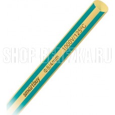 SMARTBUY (SBE-HST-8-yg) термоусаживаемая трубка 8/4, желто-зеленая, 1 метр