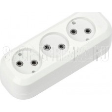 SMARTBUY (SBE-10-3-00-N) колодка бакелитовая, 3 гнз. 10а/2,2квт, б/з